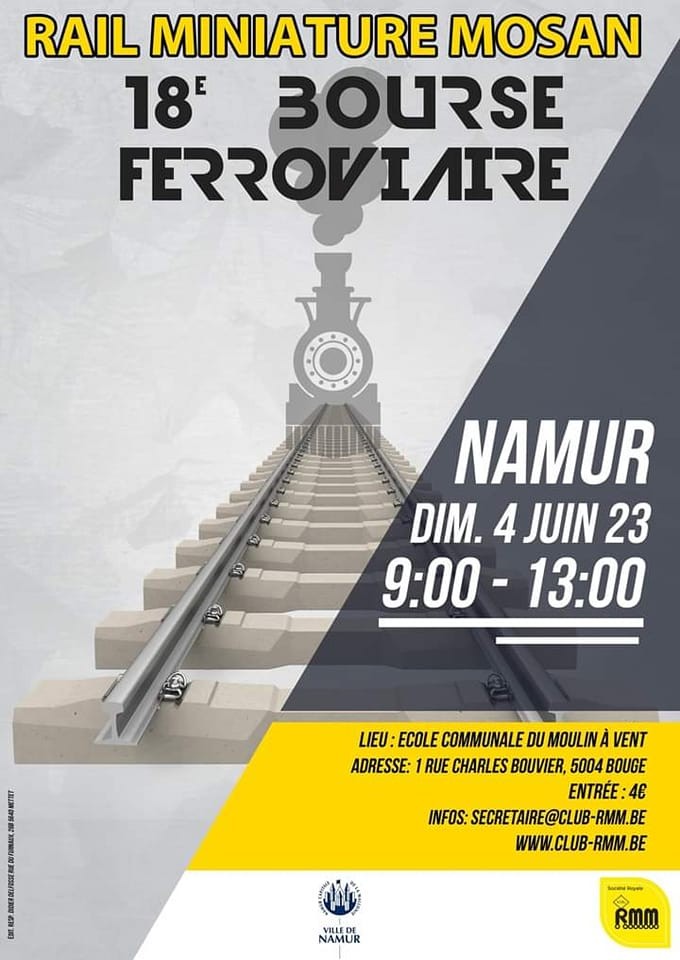 18ème bourse ferroviaire le 4 juin 2023 à NAMUR (Belgique) Namur10