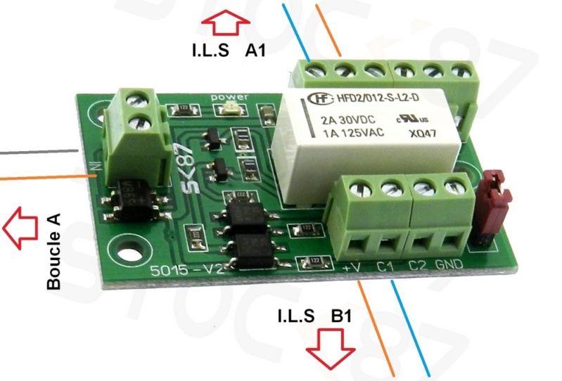 Branchement relais bistable pour cantonnement en ANALOGIQUE S-l16010