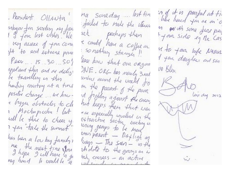 Bono se despidió de Perú con una carta al presidente y un guiño a sus fans Carta_10