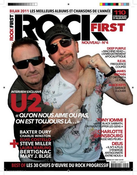 Bono y Edge en la portada de Rock First Rock_f10