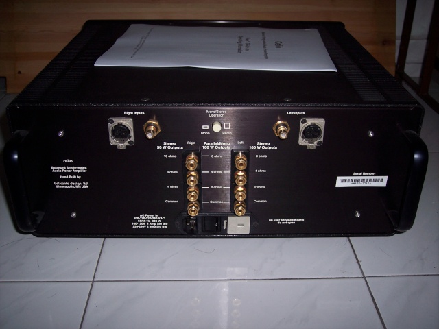 Bel Canto Design Celio Power Amplifier (used) 100_8013