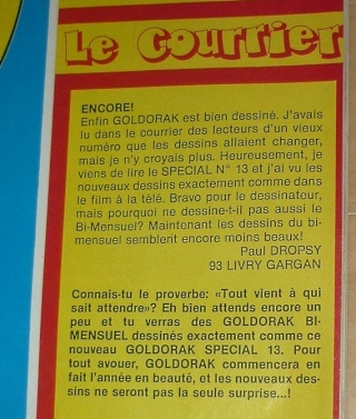Magazine souple :Goldorak (Télé Guide 1978). P1100620