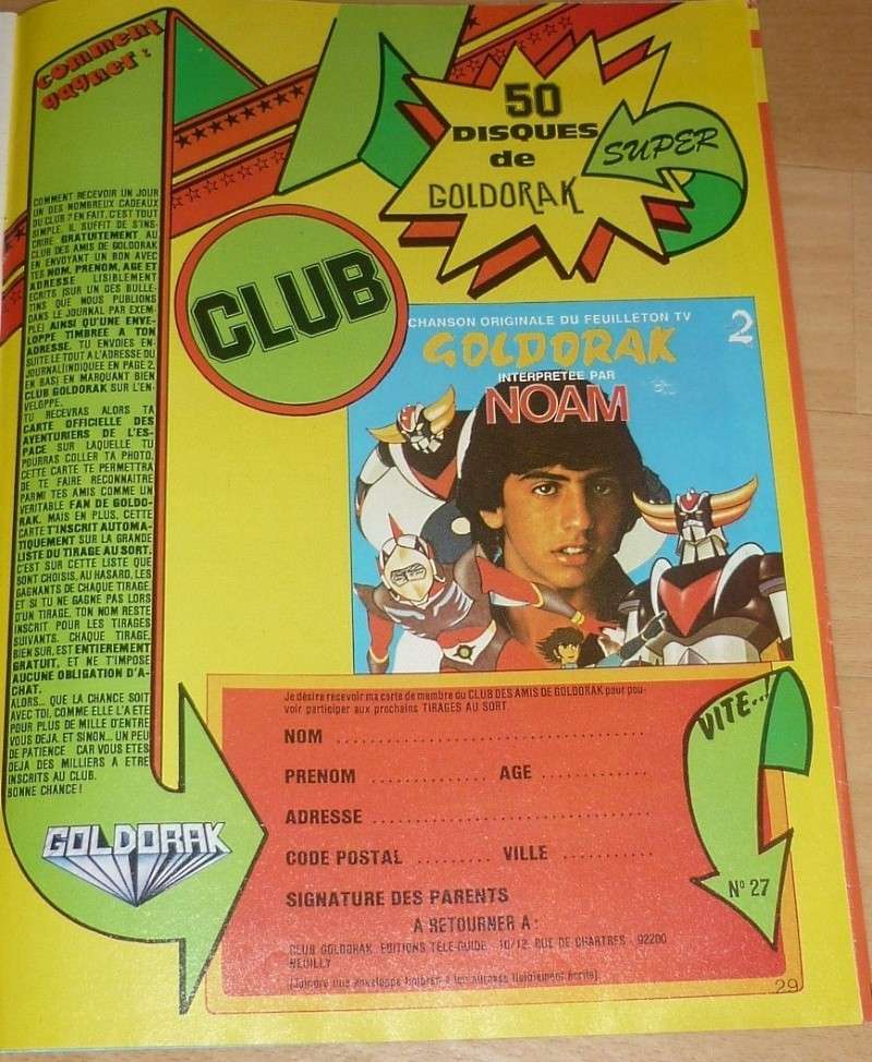 Magazine souple :Goldorak (Télé Guide 1978). P1100632