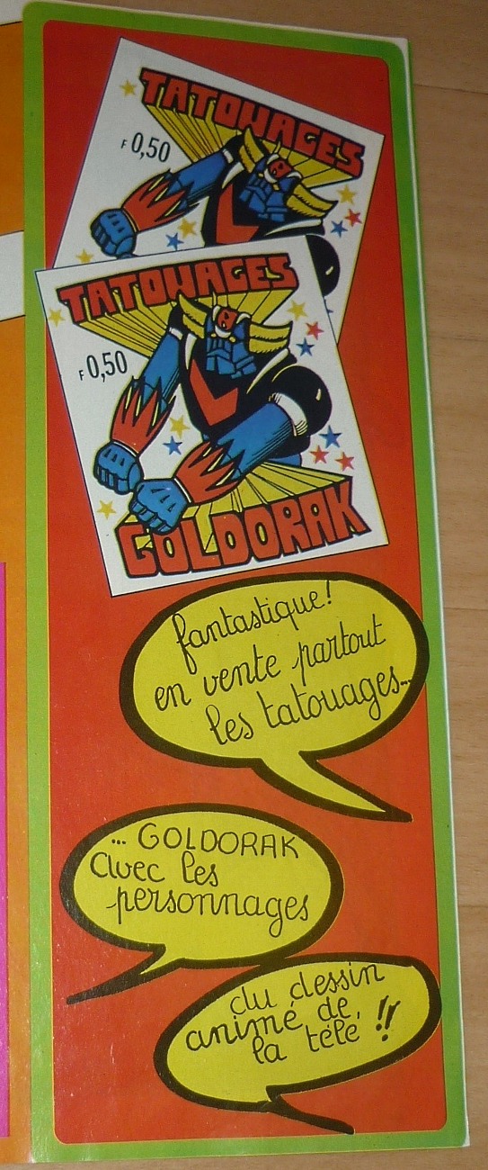 Magazine souple :Goldorak (Télé Guide 1978). P1100637