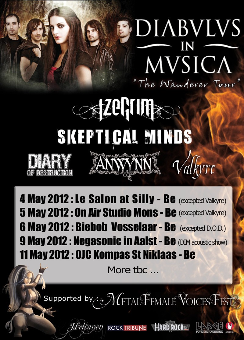 Diabulus In Musica + Supports ( Belgium Tour dates ) Road210