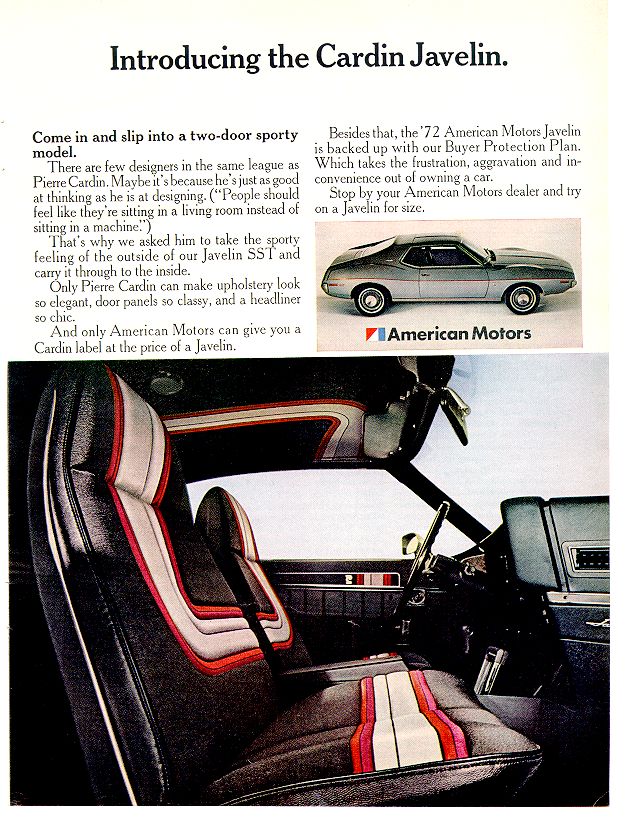 1972-73 AMC Javelin Pierre Cardin (discussion) 1-lhmo10