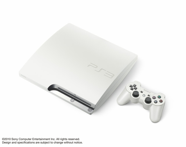 Une Playstation 3 blanche  299,99  disponible en novembre 03353610