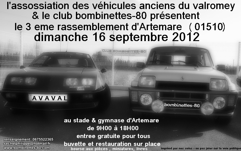 3eme rassemblement d'Artemare 16-09-2012 Artema10