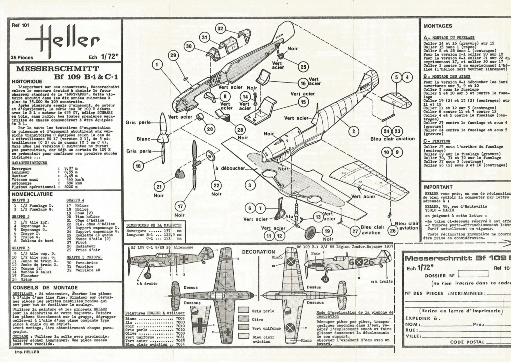 [Heller] Bf109 C ou D- FINI enfin 211
