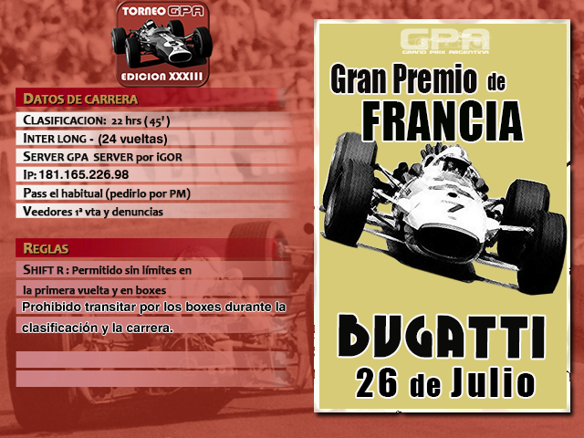Torneo Edicion XXXIII - Le Mans Bugatti Bugatt10