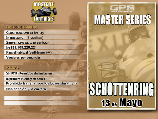 Master Series 8va Edición - MOD F2 1967 - Schottenring Ms8_sc10