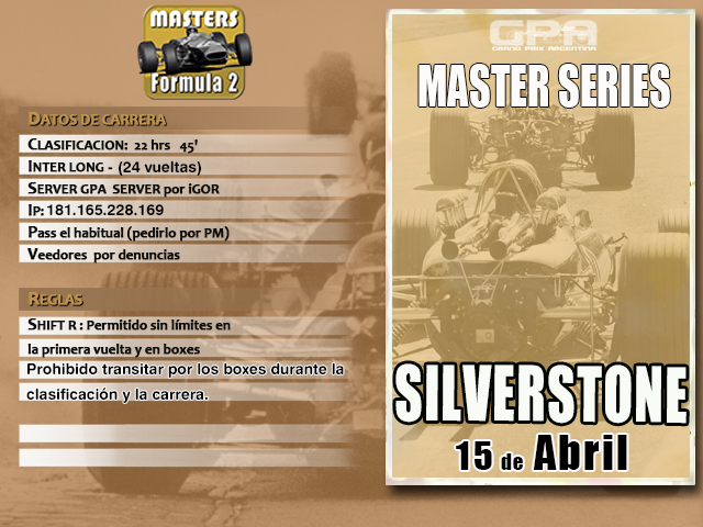 Master Series 8va Edición - MOD F2 1967 - Silverstone Ms8_si10