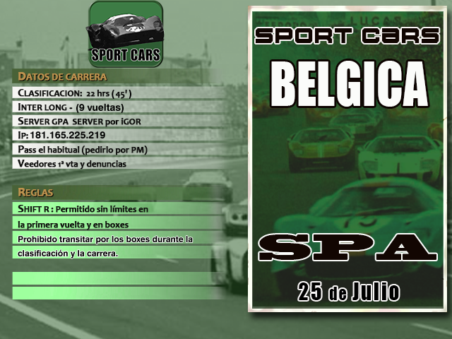 Torneo Sport Cars Extra 1967 - Spa (Papyrus) Sc_2_s10