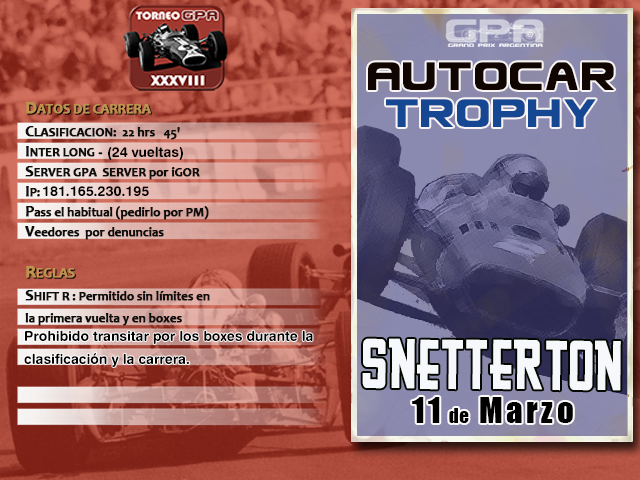 Torneo Edicion XXXVIII -  Snetterton 67 T38_0210