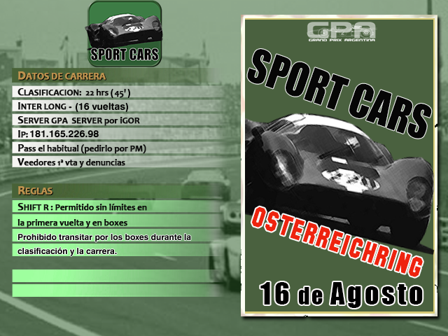 Torneo Spor Cars 1967 - 2018 - Osterreichring Zeltwe12