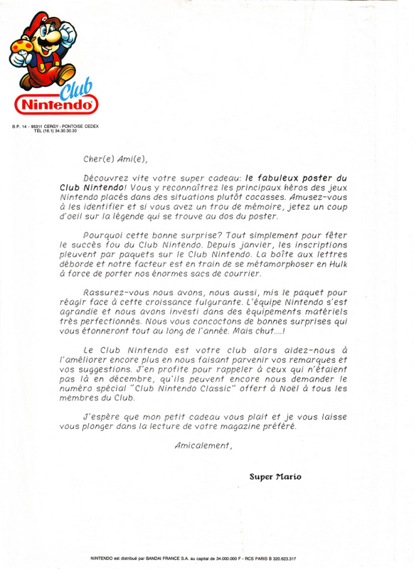 Magazine "Club Nintendo" Lettre10