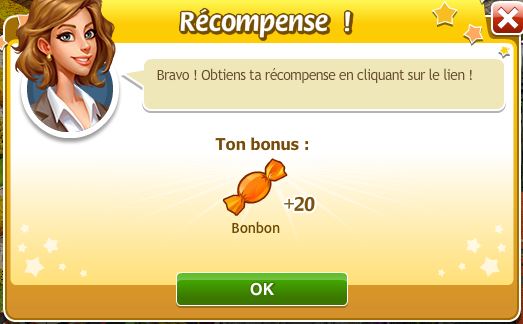 Bonus 20 bonbons Bbons10