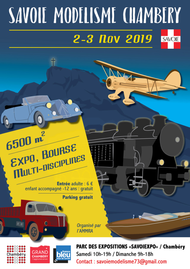 SAVOIE MODÉLISME 2 & 3 novembre 2019 2nd édition Affich10