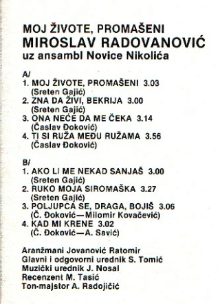 Miroslav Radovanovic  1984 - Moj zivote promaseni 1984_z12