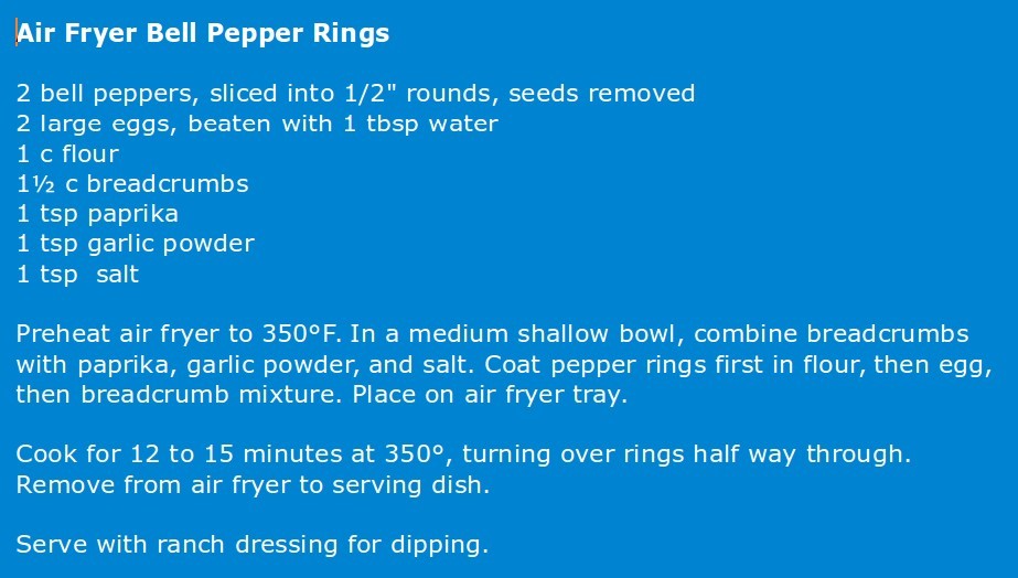 Air Fryer Bell Pepper Rings Air_fr10