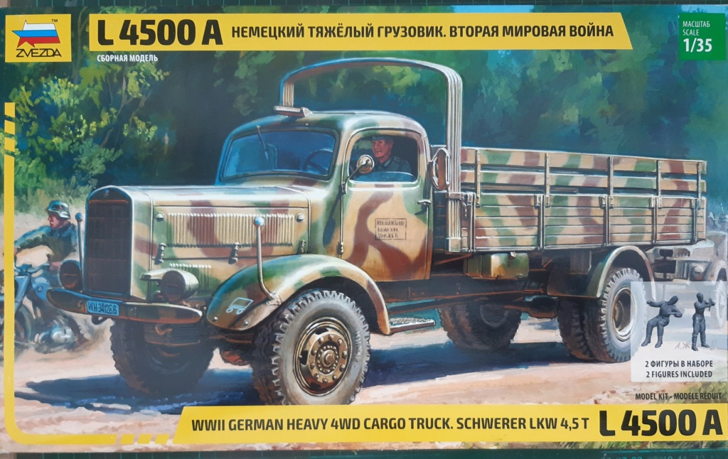 mercedes - MeC: Mercedes Benz L 4500R MAULTIER - Zvezda - Esc. 1:35 20210821