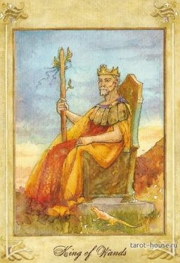 Король Жезлов   . Таро Ллевеллин (Llewellyn Tarot) 125