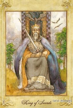 Король Мечей   . Таро Ллевеллин (Llewellyn Tarot) 139