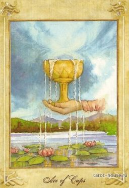 Туз Кубков . Таро Ллевеллин (Llewellyn Tarot) 140