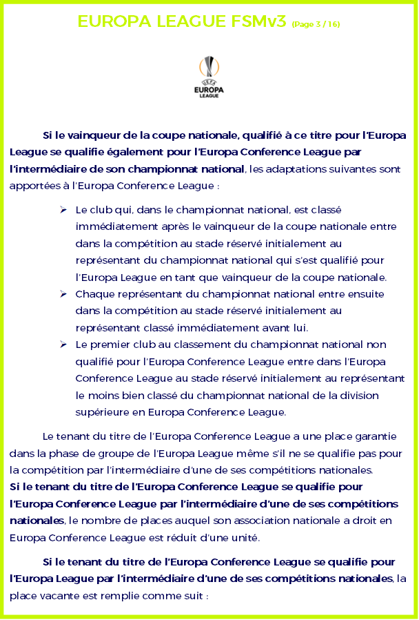 ⬡ Règlement Europa League ⬡ Europa10