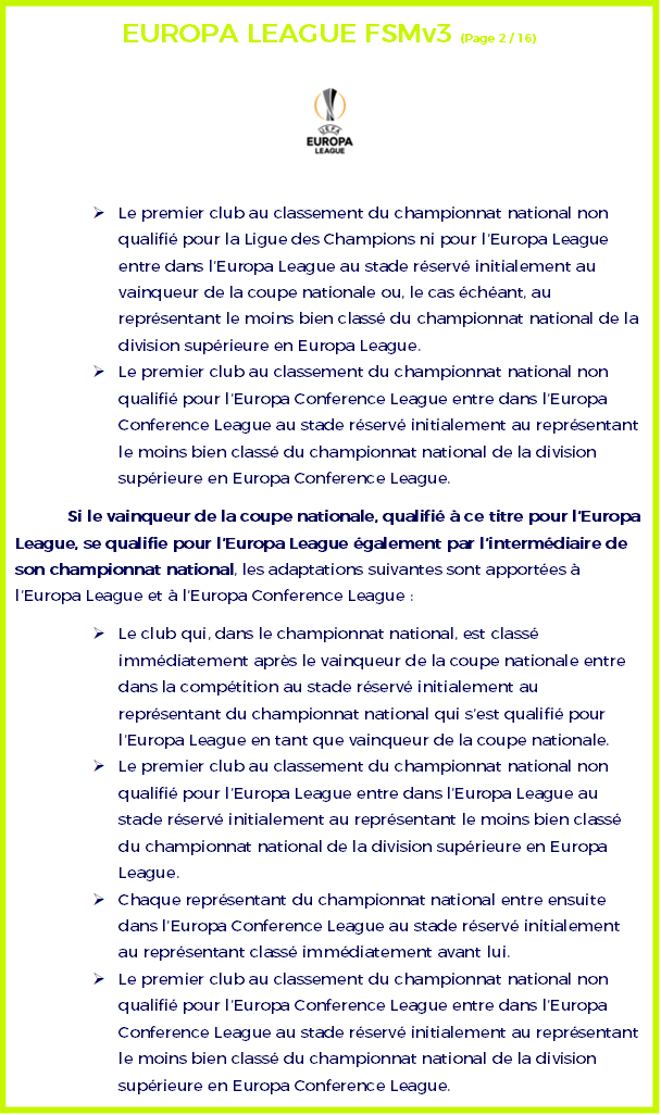 ⬡ Règlement Europa League ⬡ Europa11