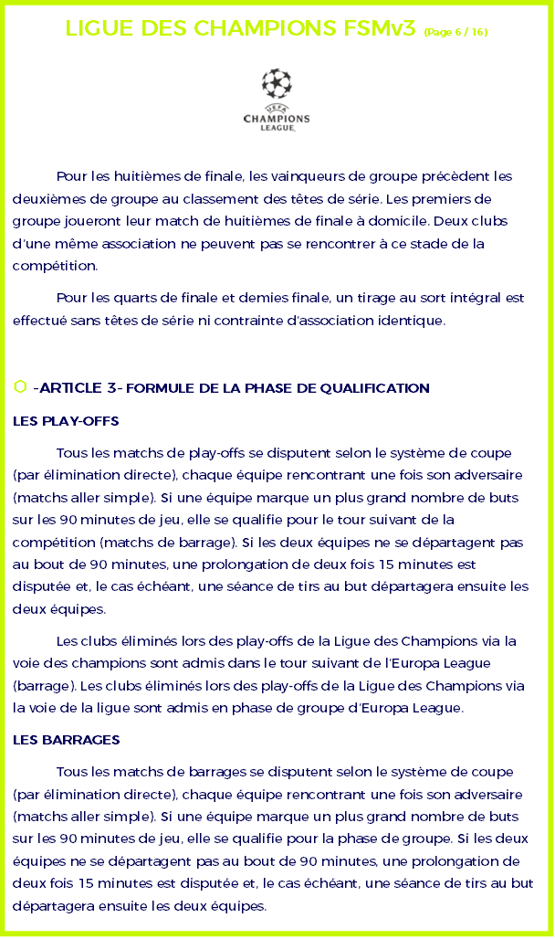 ⬡ Règlement Ligue des Champions ⬡ Ligue_23