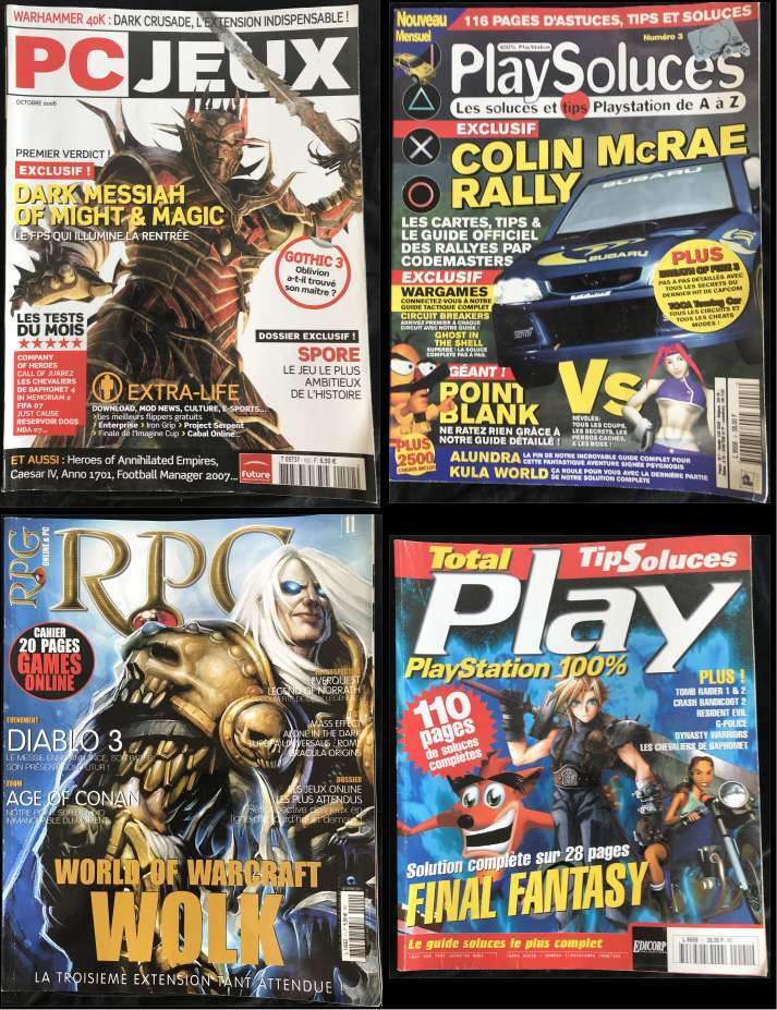 [RCH] magazines jeu video abimé Yxgx10