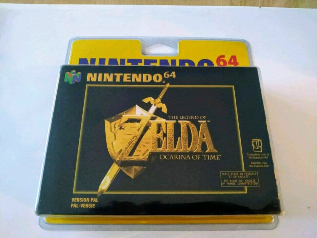 Échange mon Zelda ocarina of Time N64 neuf sous blister rigides Receiv16
