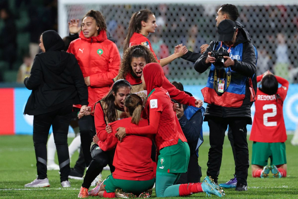 football - Le Maroc s’est qualifié il y a quelques instants pour le deuxième tour de la Coupe du Monde Féminine de football après avoir battu la Colombie 1-0 Image112