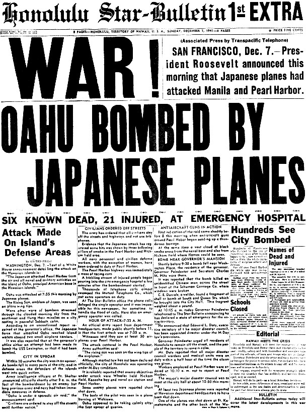 81 Years ago Today - Japan Bombed Pearl Harbor 2022-125