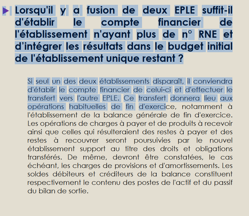 Fusion comptable, G.F.C et opérations comptables... Screen14