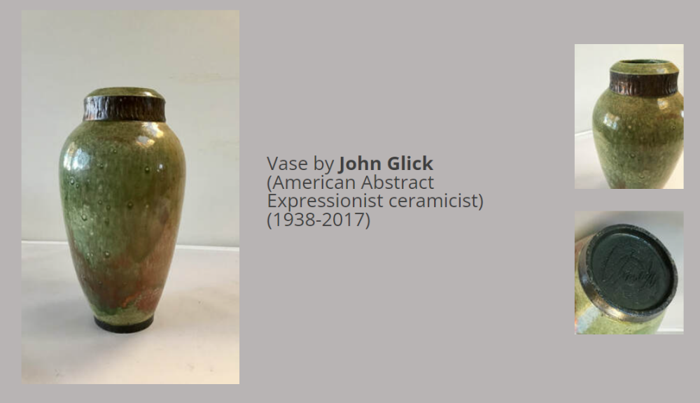 Possible unsigned John Glick vase? Johngl10