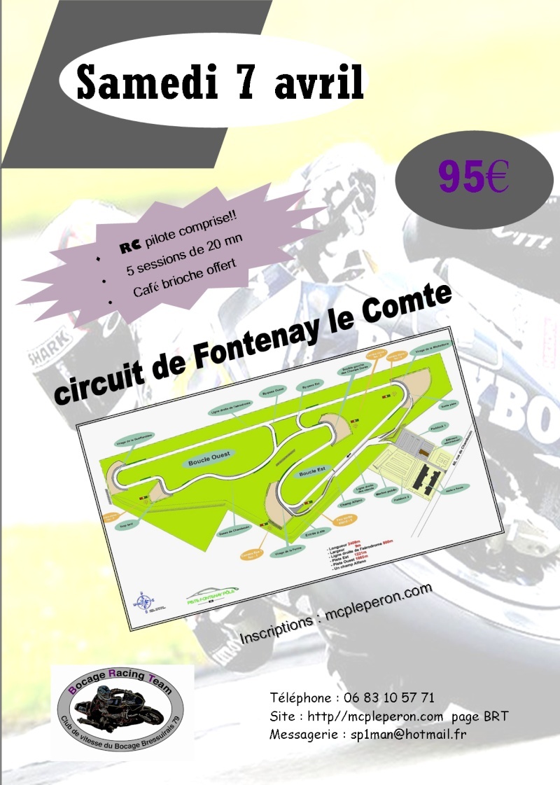 roulage du 7 avril à Fontenay le Comte Affich11