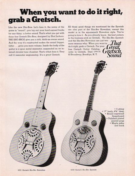 Gretsch SHOBRO & RESONATOR history. Shobro13