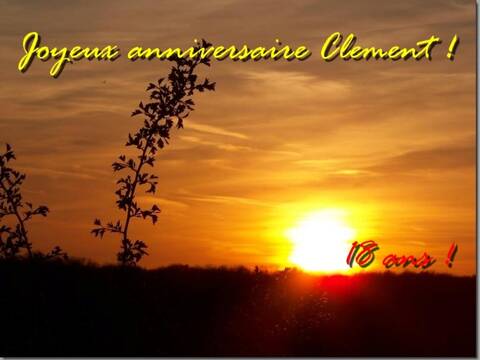 Joyeux Anniversaire Clement Joyeux Anniversaire Clement