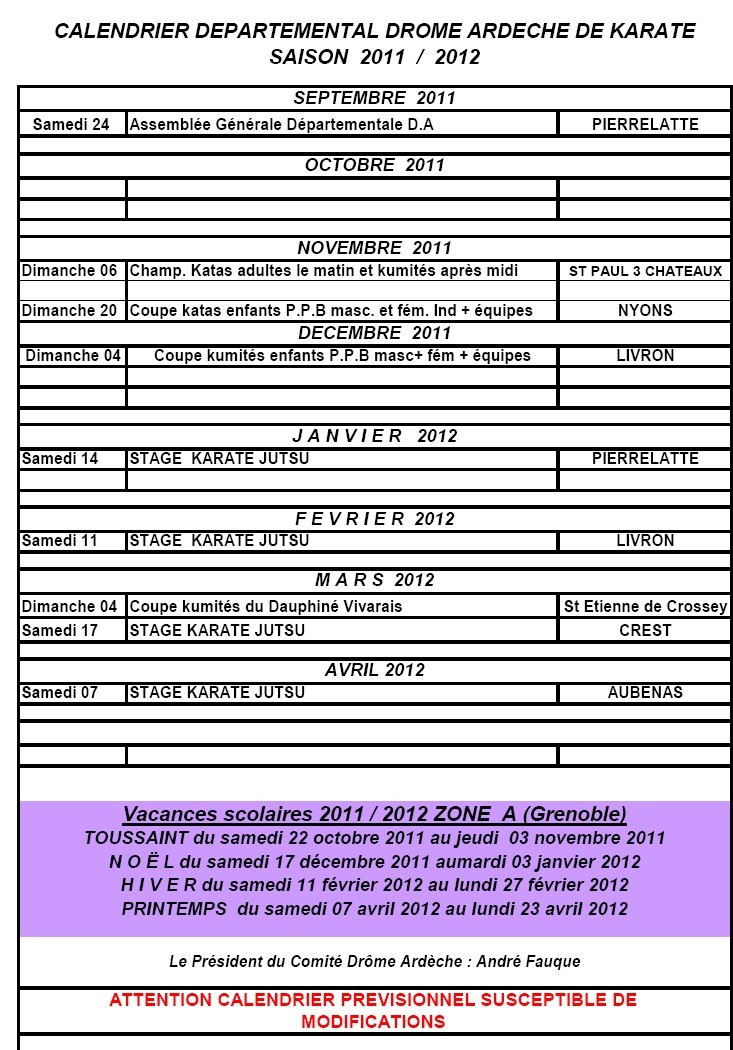 calendrier previsionnel 2011/2012 Calend12