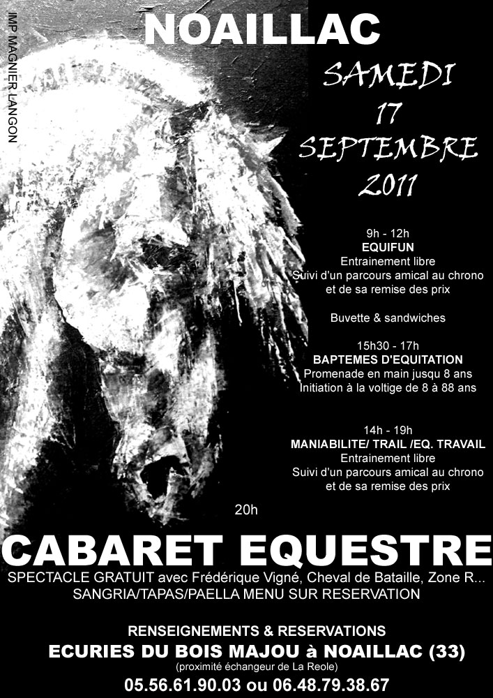 17 sept. 2011 à NOAILLAC (33) CABARET EQUESTRE Affich11