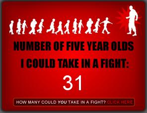 How many five year olds could you take in a fight? Kids10