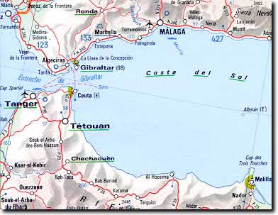 Carte du trajet que les loulous font pour nous rejoindre  Ceuta-10