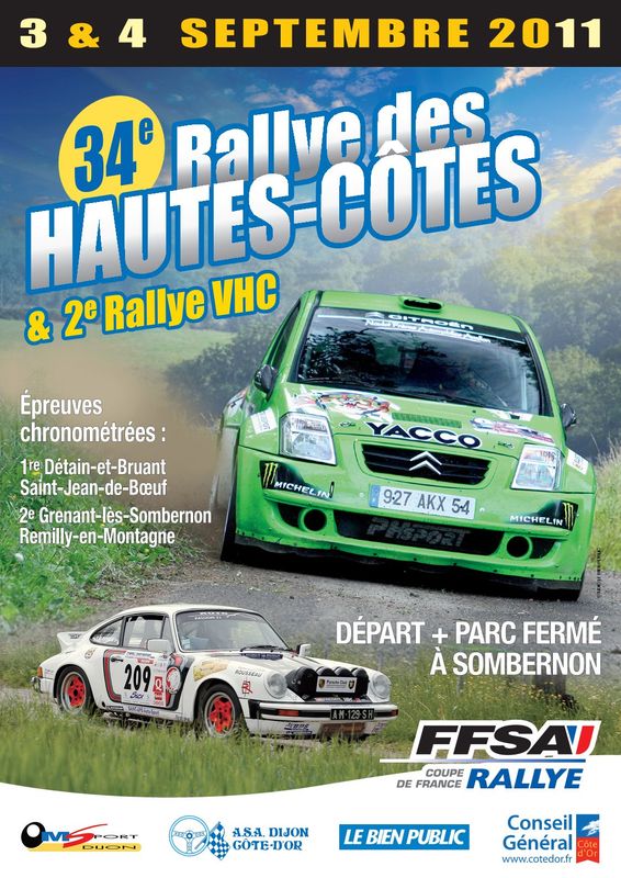 "Manche Officielle Challenge N1" Rallye des hautes cotes. Affich11