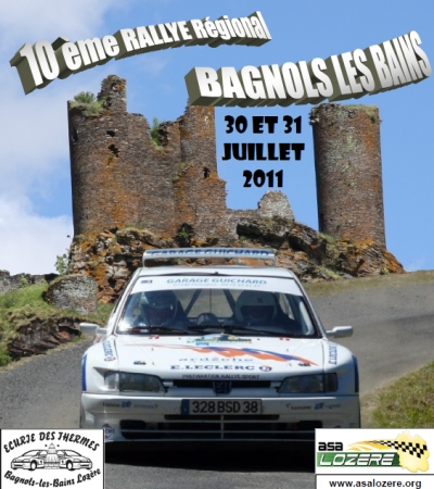 "Manche officiel challenge N1" Rallye bagnols les bains 2011 Bagnol10