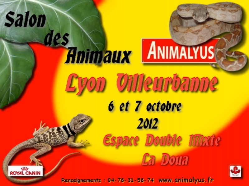 Salon des Animaux , Reptiles et Nacs de LYON 2012 Affich14