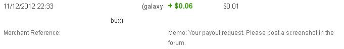 1er pago Galaxybux 0,05$ 1galax10