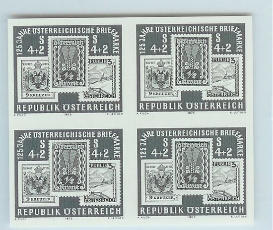 Österreich - Specimen, Schwarzdrucke, Buntdrucke 125jos10