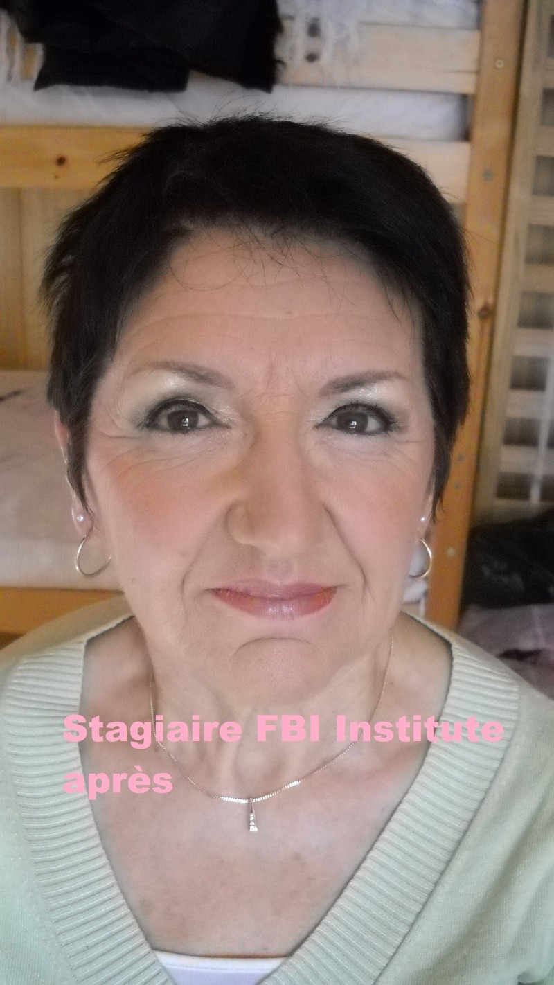 Photos maquillages raliss par d stagiaires pdt formation Stagi117